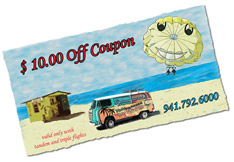 $10.00 off coupon and free frisbee
